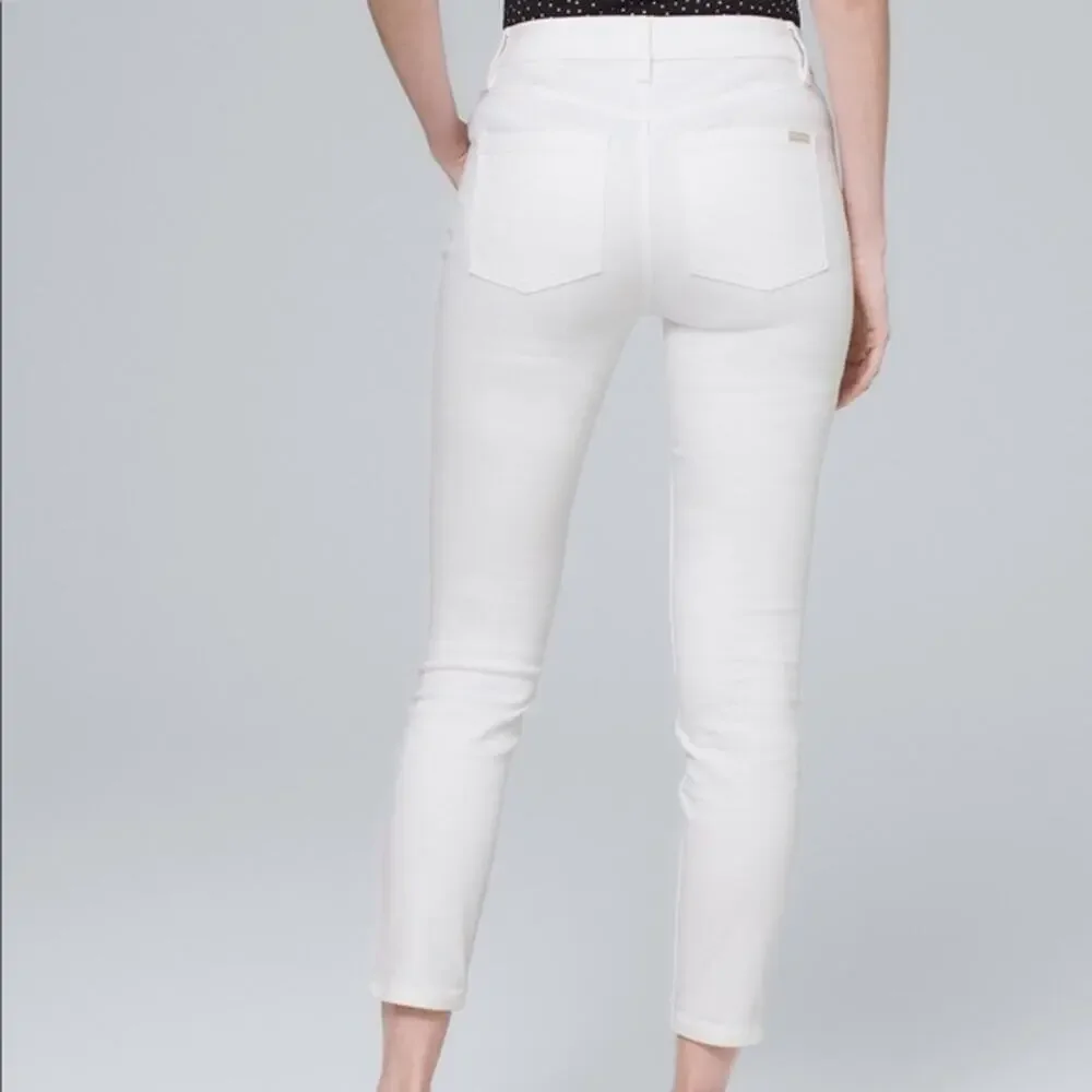 White House Black Market High-Rise Skinny Crop Jeans Size 8 - Picture 2 of 8